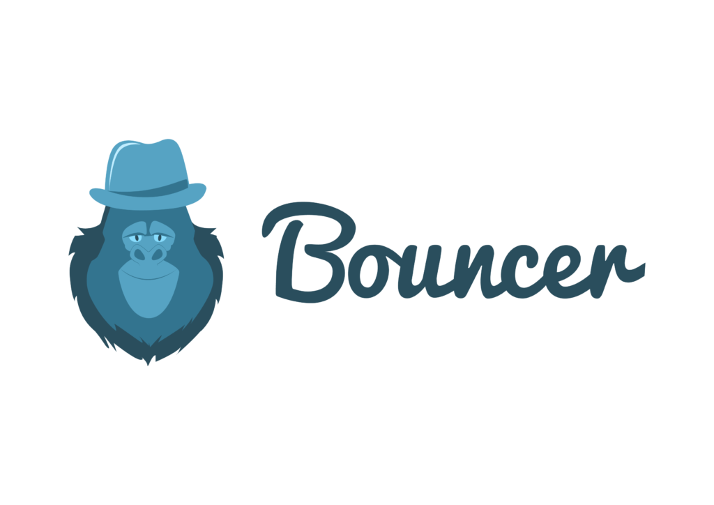 Bouncer Logo Head Horizontal navy blue